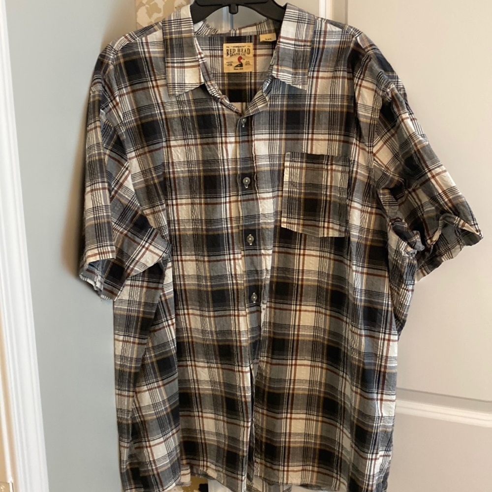 Red Head button down